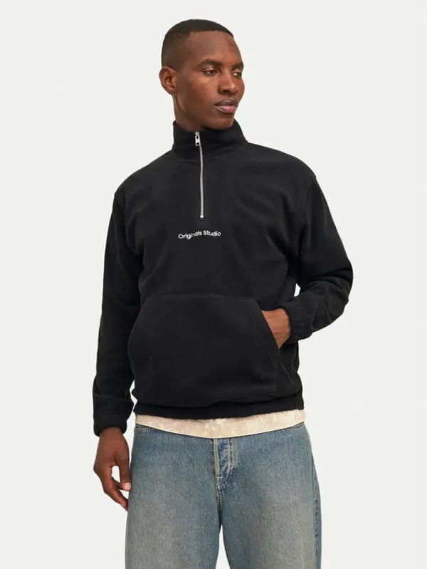 jack & jones Jack & Jones Flis Vesterbro 12262981 Crna Relaxed Fit