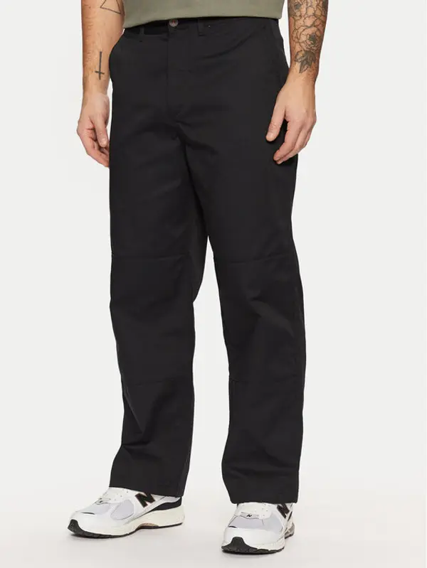 jack & jones Jack & Jones Hlače Bill 12269667 Crna Loose Fit