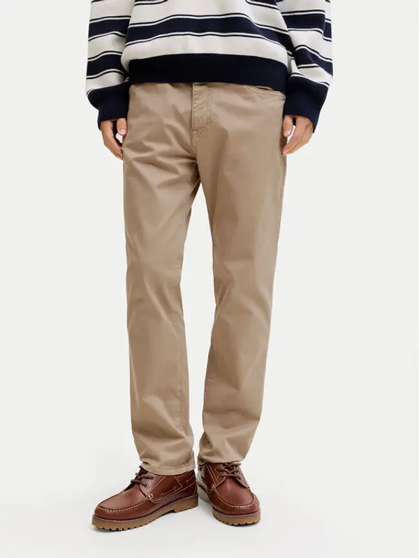 jack & jones Jack & Jones Hlače Clark Finn 12293328 Bež Regular Fit