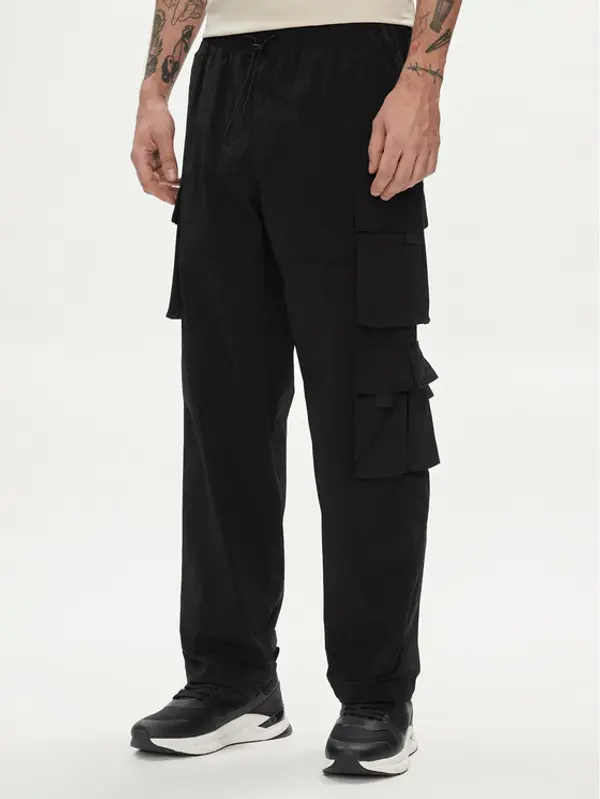 jack & jones Jack & Jones Hlače Karl 12253626 Crna Loose Fit