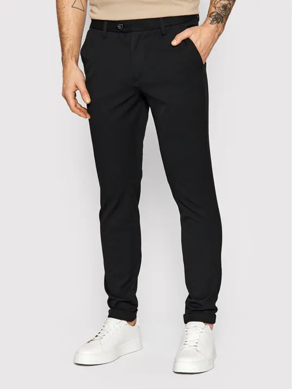 jack & jones Jack & Jones Hlače Marco 12159954 Crna Slim Fit