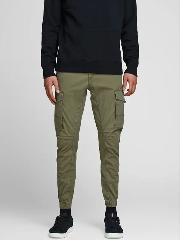 jack & jones Jack & Jones Hlače Paul Flake 12141844 Zelena Tapered Fit