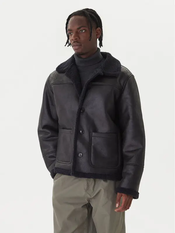 jack & jones Jack & Jones Jakna od imitacije kože Cambridge 12282946 Crna Regular Fit