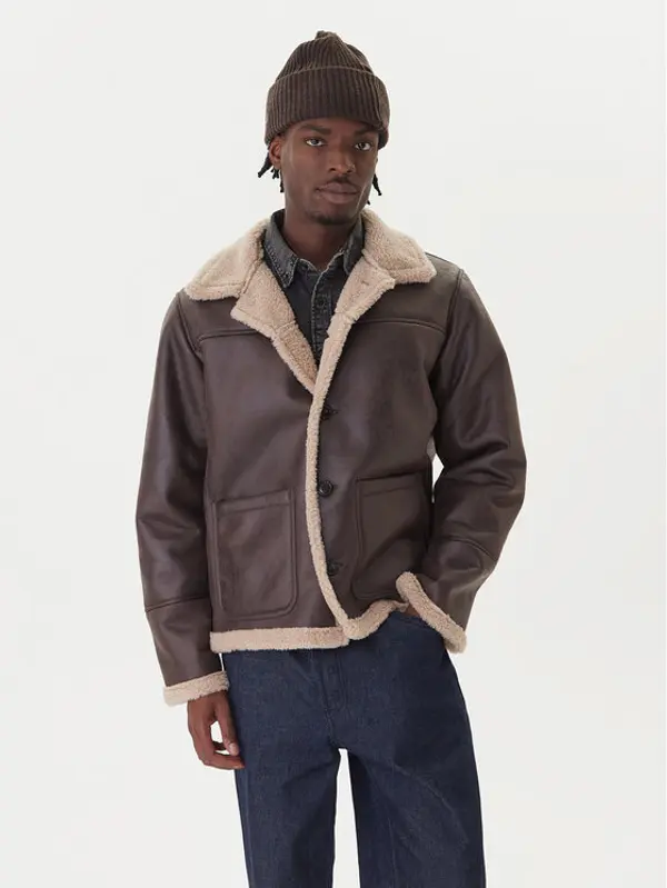 jack & jones Jack & Jones Jakna od imitacije kože Cambridge 12282946 Smeđa Regular Fit