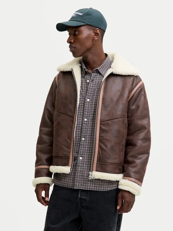 jack & jones Jack & Jones Jakna od imitacije kože Liverpool 12282948 Smeđa Regular Fit