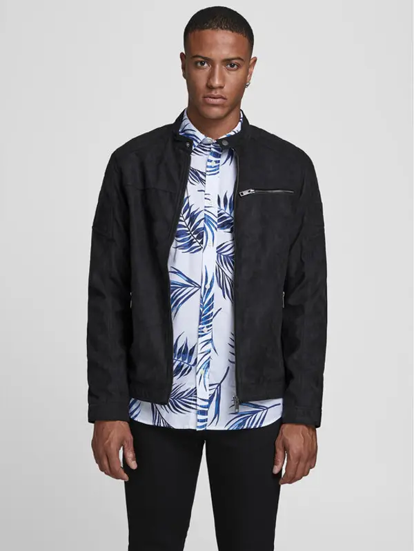 jack & jones Jack & Jones Jakna od imitacije kože Rocky 12147218 Crna Regular Fit