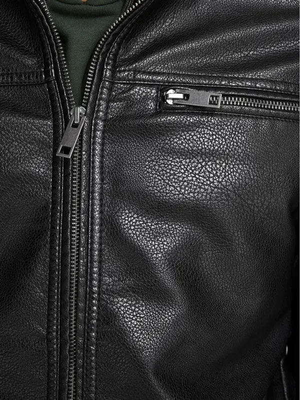 jack & jones Jack & Jones Jakna od imitacije kože Rocky 12147218 Crna Regular Fit