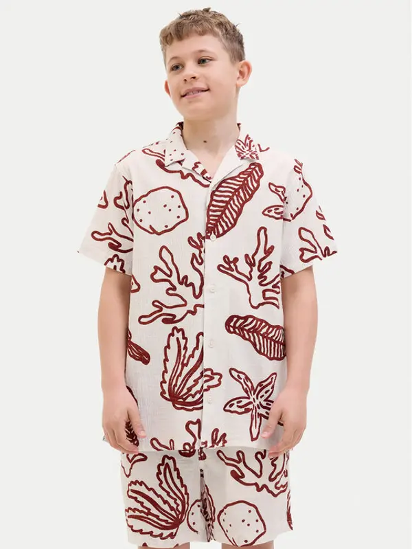 Jack & Jones Junior Jack & Jones Junior Košulja Luke 12277298 Écru Relaxed Fit