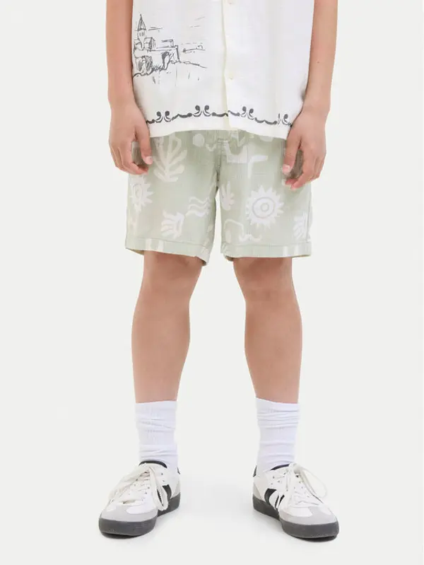 Jack & Jones Junior Jack & Jones Junior Kratke hlače 12277599 Zelena Relaxed Fit