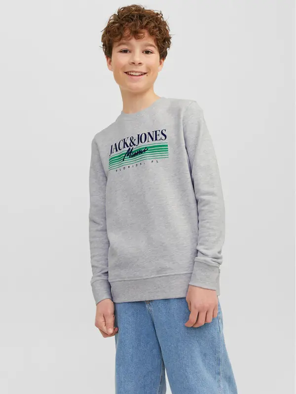 Jack & Jones Junior Jack & Jones Junior Majica dugih rukava 12235502 Siva Standard Fit