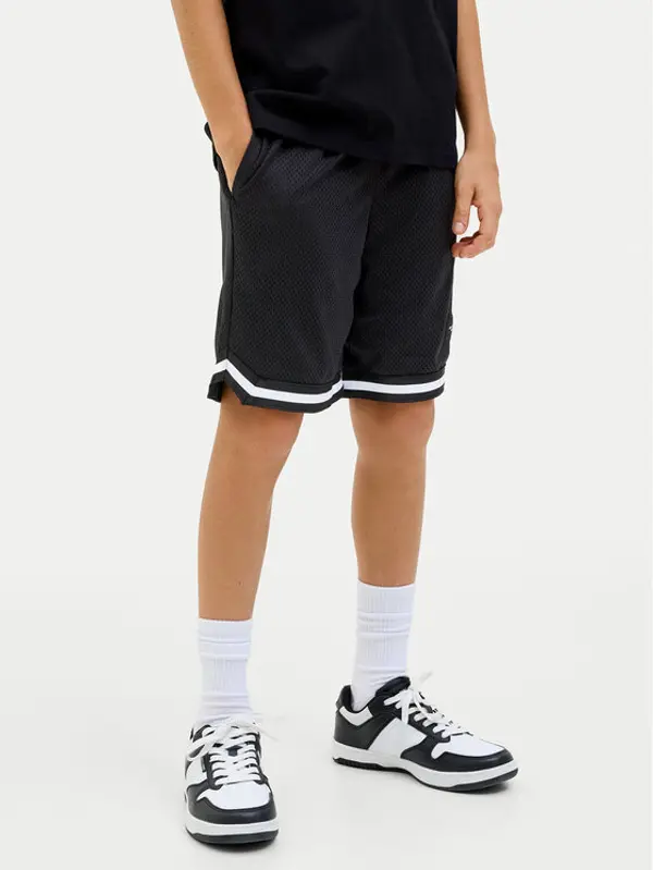 Jack & Jones Junior Jack & Jones Junior Sportske kratke hlače Karl 12278621 Crna Relaxed Fit