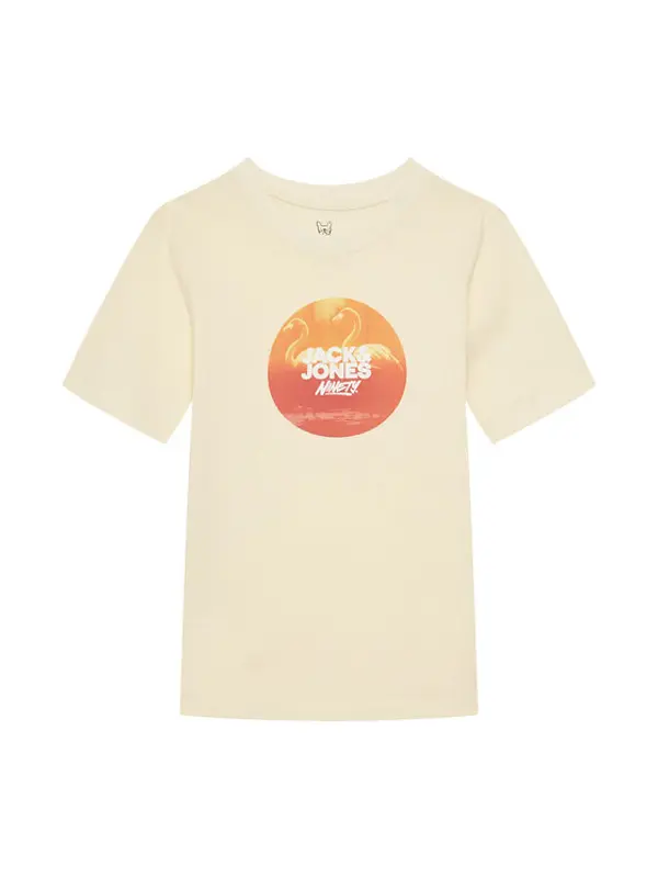 Jack & Jones Junior Jack & Jones Junior T-shirt Varenna 12278349 Écru Regular Fit