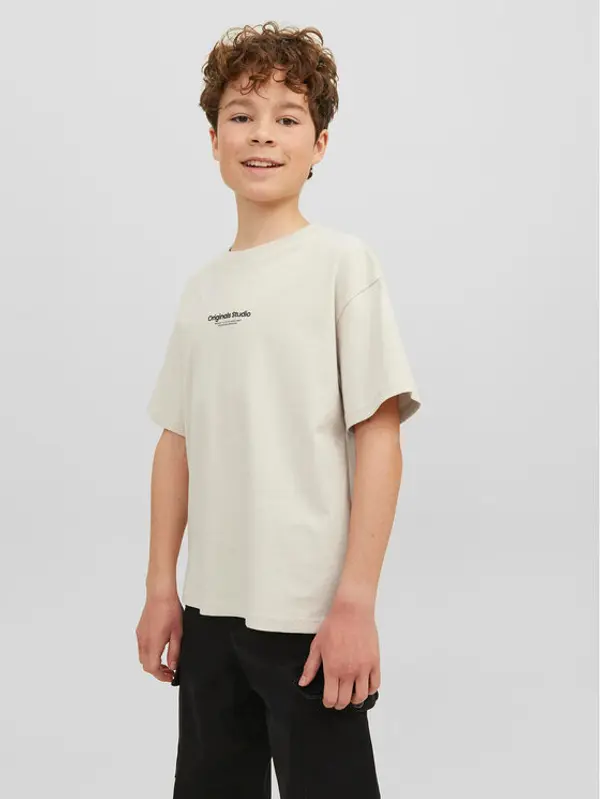 Jack & Jones Junior Jack & Jones Junior T-shirt Vesterbro 12242827 Bež Loose Fit