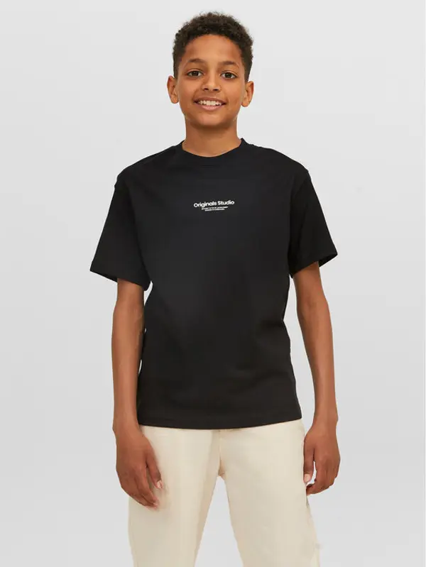 Jack & Jones Junior Jack & Jones Junior T-shirt Vesterbro 12242827 Crna Loose Fit