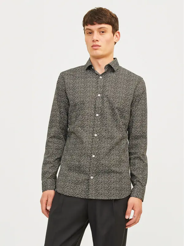 jack & jones Jack & Jones Košulja Blackpool 12260625 Siva Slim Fit
