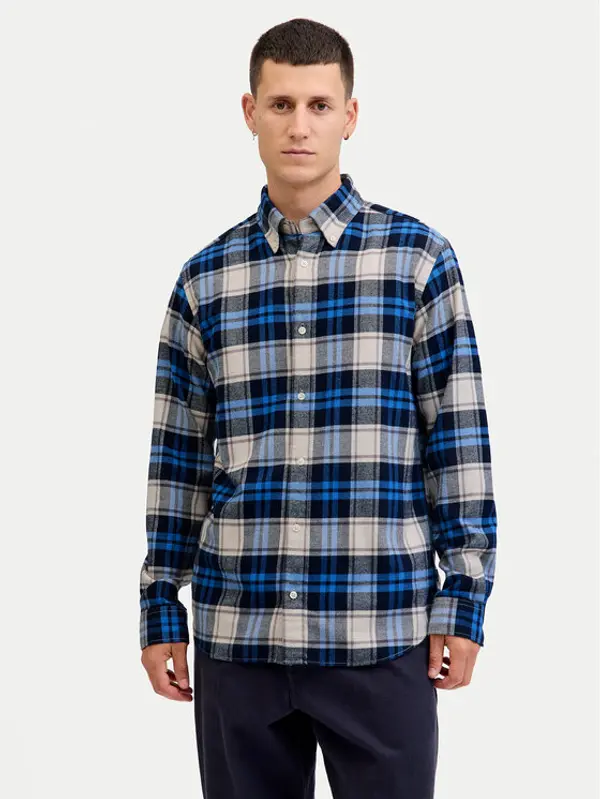 jack & jones Jack & Jones Košulja Blubarkley 12286224 Tamnoplava Regular Fit