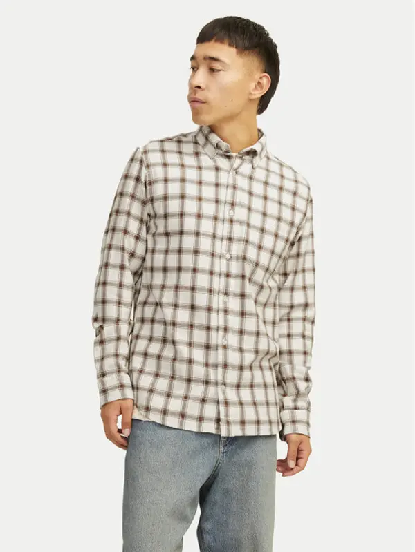 jack & jones Jack & Jones Košulja Blubrook 12260710 Bež Comfort Fit