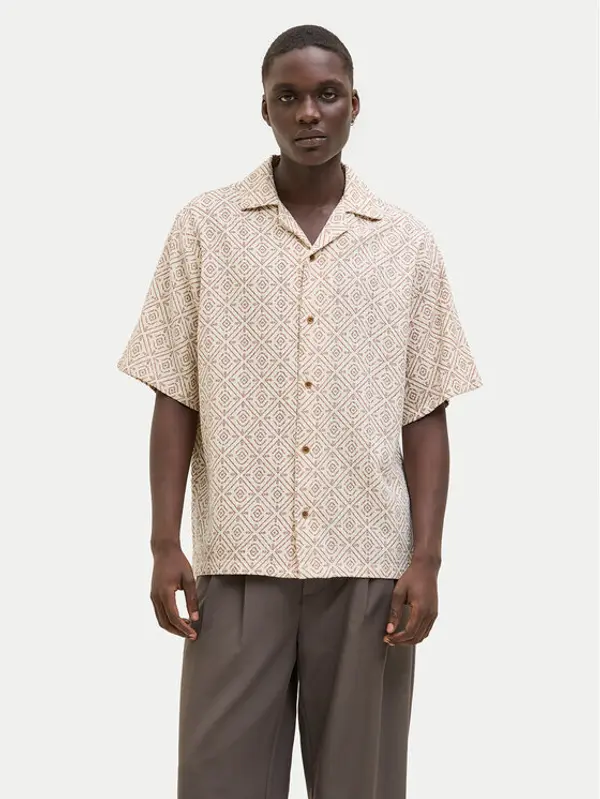 jack & jones Jack & Jones Košulja Bluvincent 12273289 Bež Relaxed Fit