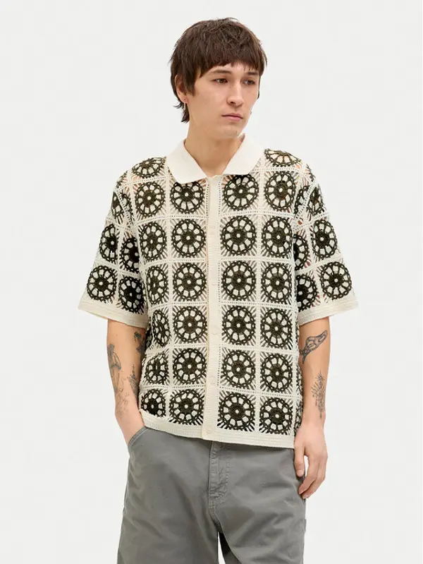 jack & jones Jack & Jones Košulja Cartagena 12278724 Bež Loose Fit