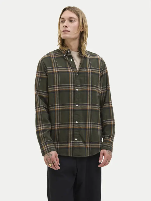 jack & jones Jack & Jones Košulja Classic Flannel 12278406 Zelena Regular Fit