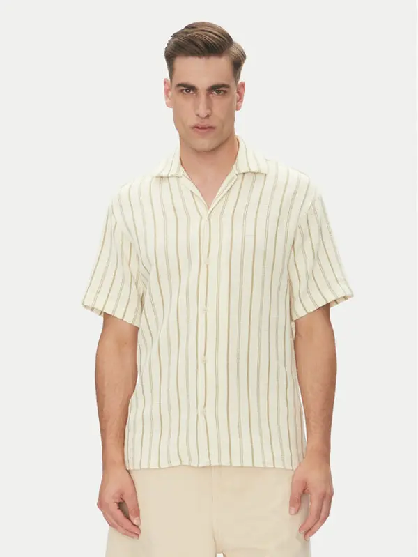 jack & jones Jack & Jones Košulja Coba 12271060 Bež Relaxed Fit