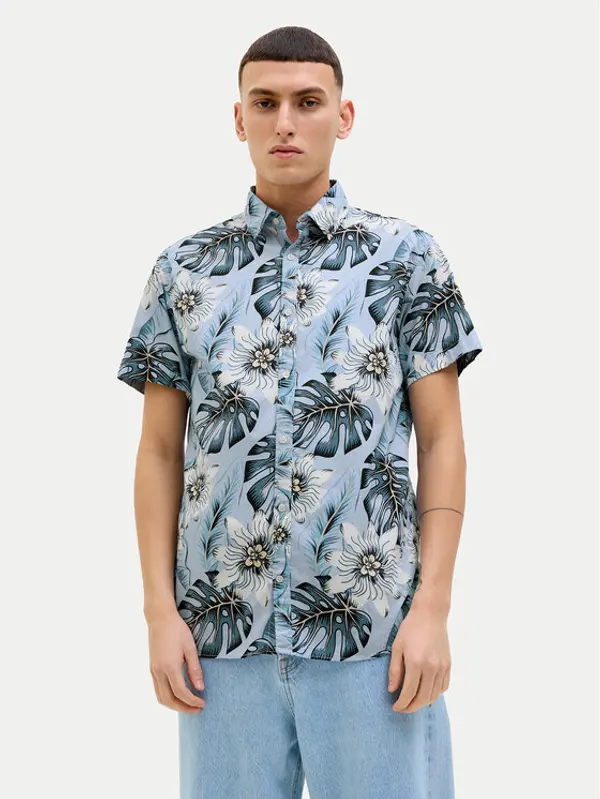 jack & jones Jack & Jones Košulja Hawaii 12269137 Svijetloplava Comfort Fit