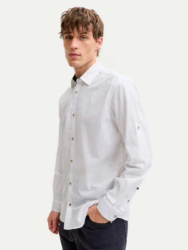 jack & jones Jack & Jones Košulja Henry 12289197 Bijela Regular Fit