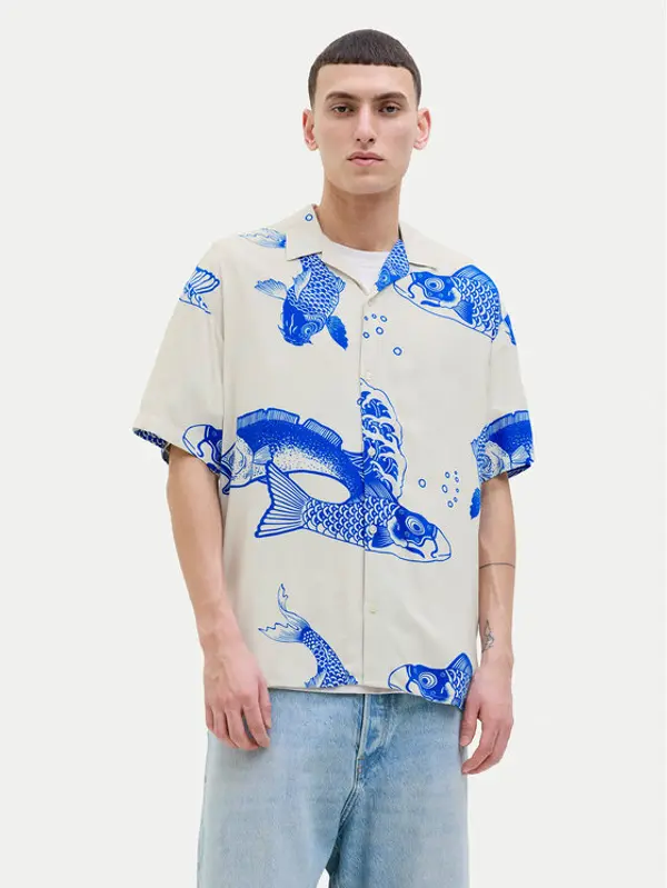 jack & jones Jack & Jones Košulja Jeff 12268465 Plava Relaxed Fit