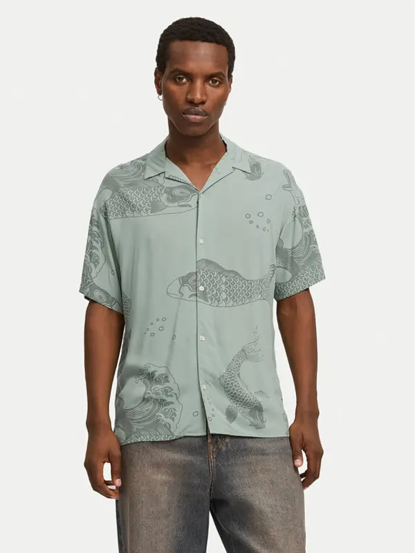 jack & jones Jack & Jones Košulja Jeff 12268465 Zelena Relaxed Fit
