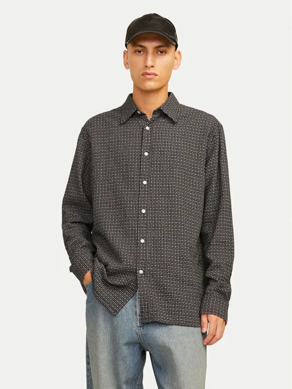 jack & jones Jack & Jones Košulja Joshua 12260673 Smeđa Relaxed Fit