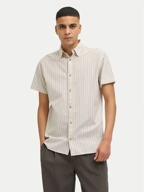 jack & jones Jack & Jones Košulja Joshua 12269135 Bež Comfort Fit
