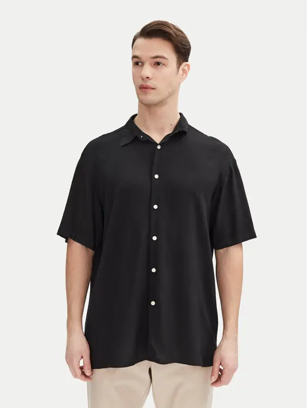 jack & jones Jack & Jones Košulja Joshua 12271078 Crna Relaxed Fit