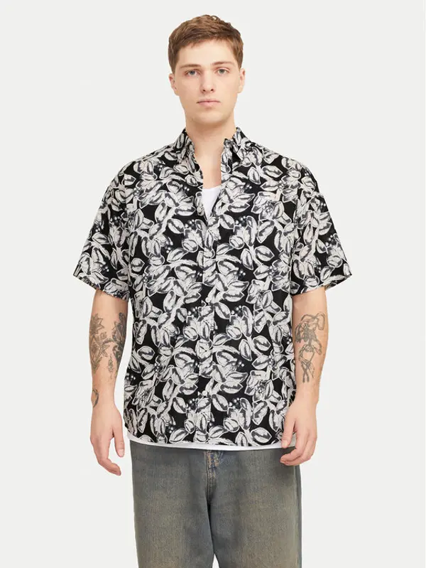 jack & jones Jack & Jones Košulja Joshua 12271089 Crna Wide Fit