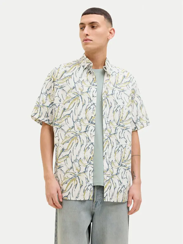 jack & jones Jack & Jones Košulja Joshua 12271089 Écru Wide Fit