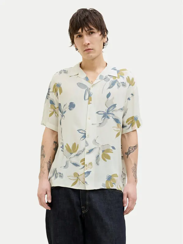 jack & jones Jack & Jones Košulja Luke 12271111 Écru Relaxed Fit
