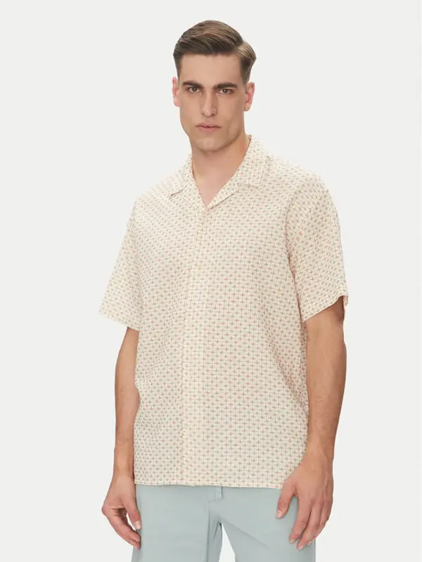 jack & jones Jack & Jones Košulja Luke 12277185 Bež Relaxed Fit