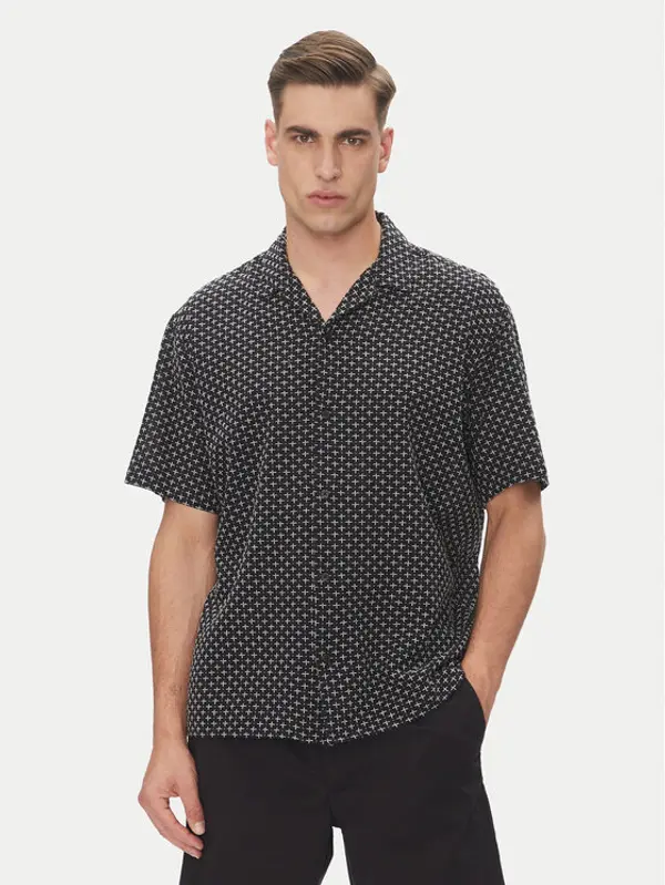jack & jones Jack & Jones Košulja Luke 12277185 Crna Relaxed Fit