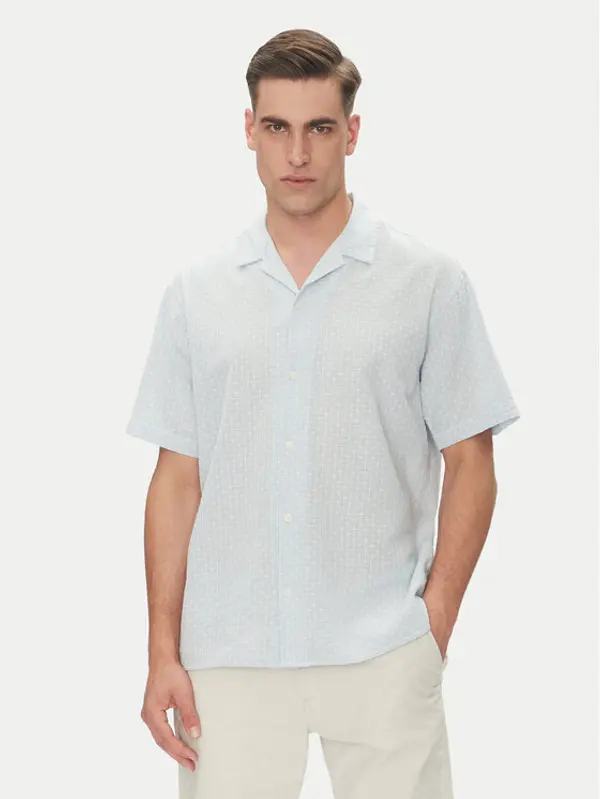 jack & jones Jack & Jones Košulja Luke 12277185 Plava Relaxed Fit