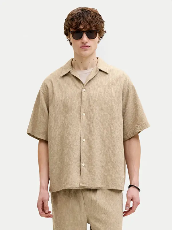 jack & jones Jack & Jones Košulja Montauk 12293555 Bež Regular Fit