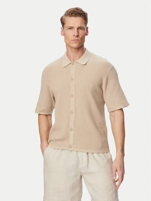 jack & jones Jack & Jones Košulja Montauk 12293584 Svijetlo bež Relaxed Fit