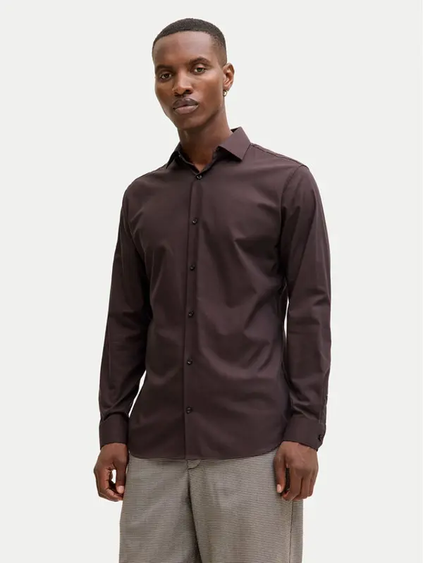 jack & jones Jack & Jones Košulja Parker 12227385 Tamnocrvena Slim Fit