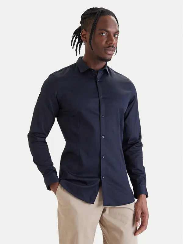 jack & jones Jack & Jones Košulja Parma 12097662 Tamnoplava Slim Fit