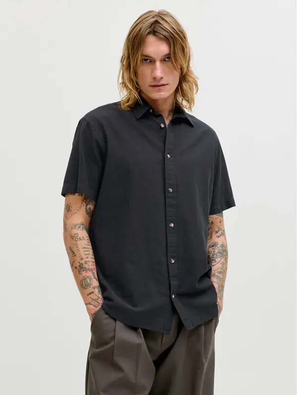 jack & jones Jack & Jones Košulja Summer 12289160 Crna Regular Fit