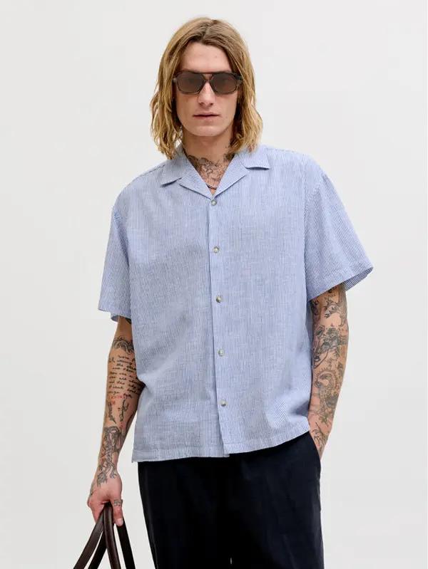 jack & jones Jack & Jones Košulja Summer 12289191 Plava Relaxed Fit