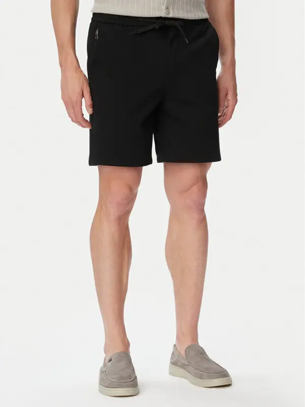 jack & jones Jack & Jones Kratke hlače Ace Neo 12292443 Crna Regular Fit