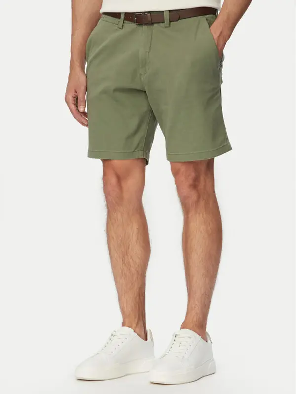 jack & jones Jack & Jones Kratke hlače Adam Belted 12288603 Siva Regular Fit