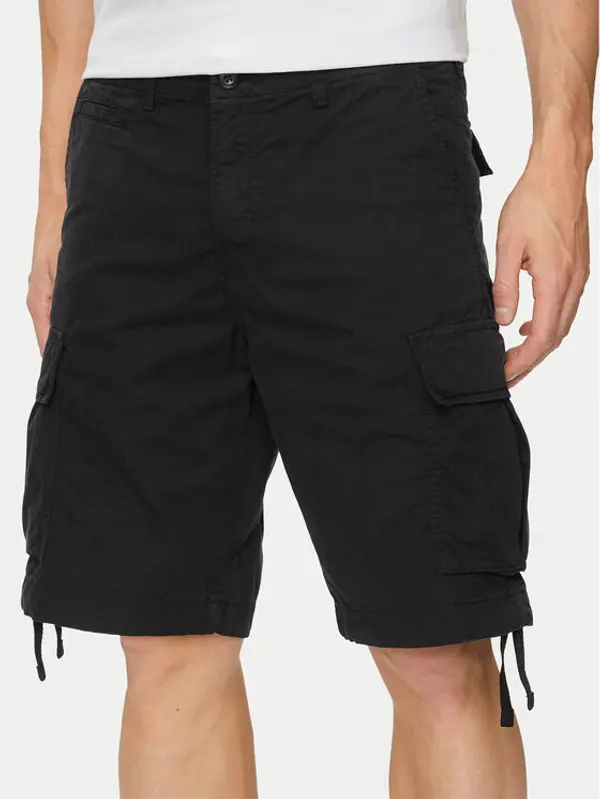 jack & jones Jack & Jones Kratke hlače Cole 12253122 Crna Loose Fit