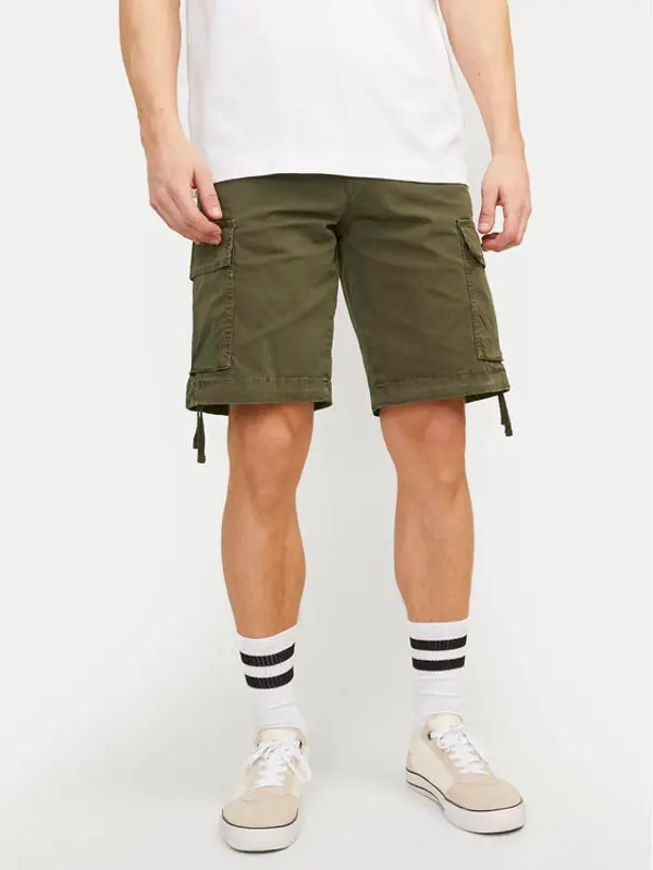 jack & jones Jack & Jones Kratke hlače Cole 12253122 Zelena Loose Fit