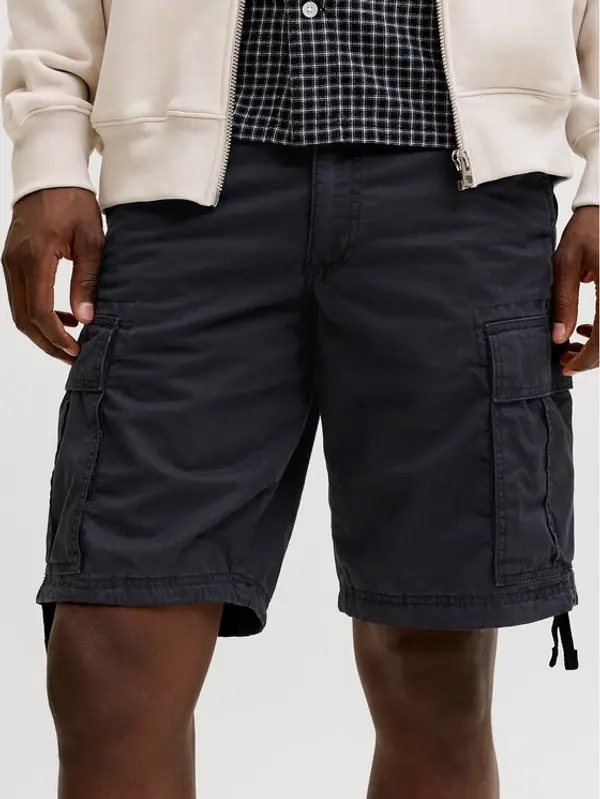 jack & jones Jack & Jones Kratke hlače Cole Frank 12291369 Crna Regular Fit