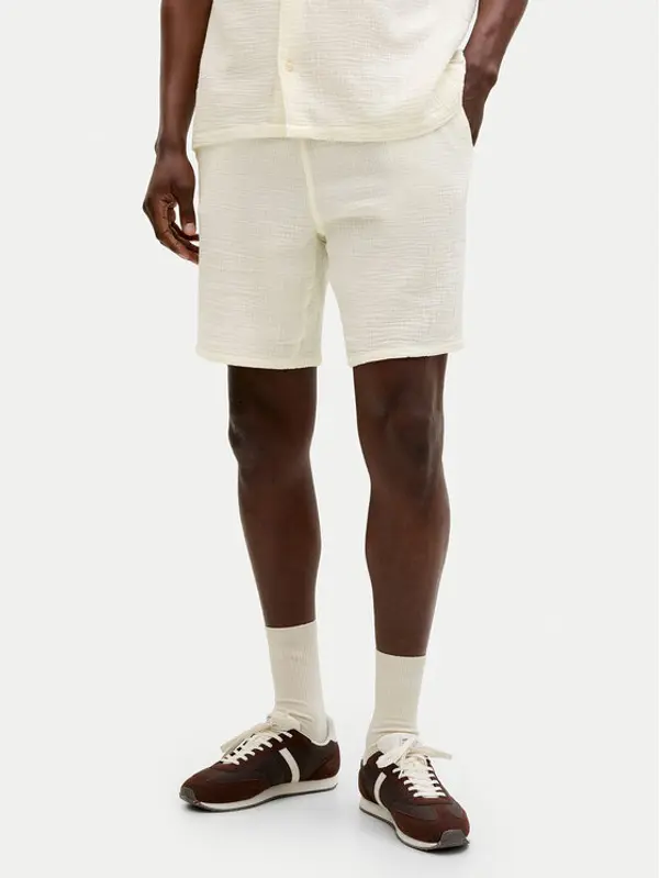 jack & jones Jack & Jones Kratke hlače Jaiden 12274758 Bijela Relaxed Fit